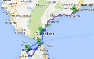Fuengirola - Tanger: 280km